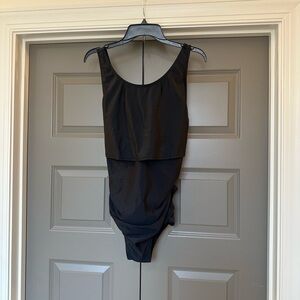 Latched Mama Black One Piece Swimsuit